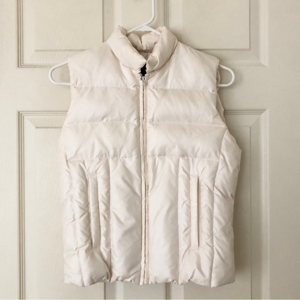 Banana Republic Puffer Vest Cream Size XS
